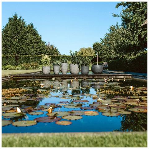 Fioriera Nature Rib Rotonda 43x41 cm Antracite KOFZ933 - Foto 10