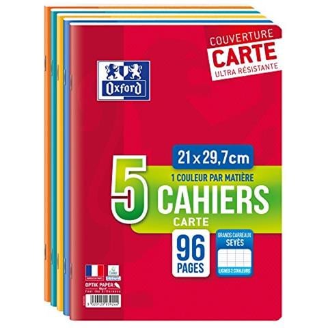 Scuola Set Di 5 Spillati Quaderni 21 X 297 Centimetri - Foto 1