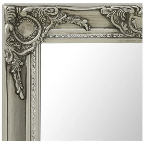 Specchio Da Parete Stile Barocco 50x40 Cm Argento - Foto 6