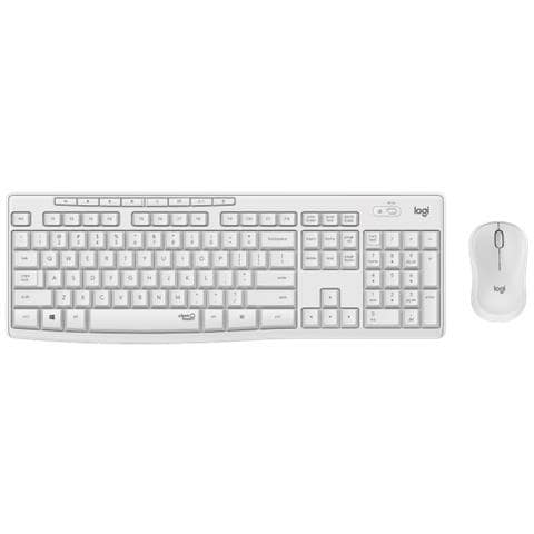 Tastiera e Mouse Wireless 920-009820  (Layout Francese) Colore Bianco - Foto 2