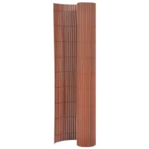Recinzione Da Giardino A Doppio Lato 110x400 Cm Marrone - Foto 1