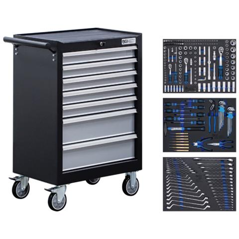 Carrello Da Officina A 7 Cassetti - 263 Strumenti - 6062 - Foto 1