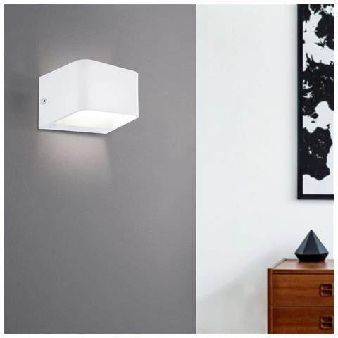 Applique Contemporanea Sania Piccola 4 Led Alluminio Bianco - Foto 1