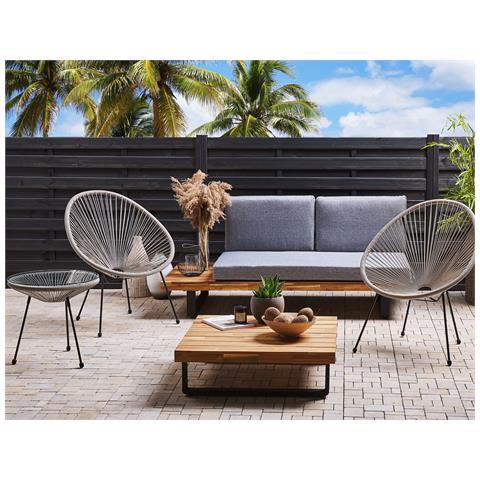 Set Bistrot Acapulco Ii Grigio Chiaro - Foto 1