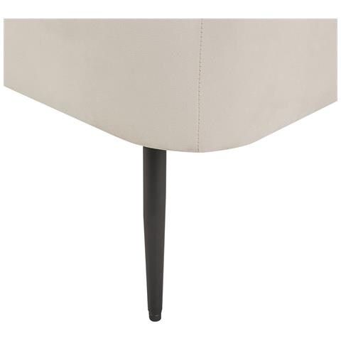 Chaise Longue Versione Destra Arcey Velluto Arancione - Foto 8