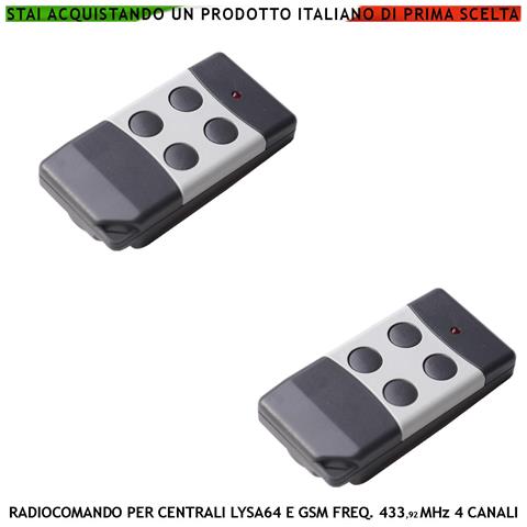 Telecomando 4 Canali Frequenza 433,92 Mhz Per Inserimento E Disinserimento Totale E Parziale Come Giorno Notte X Siste - Foto 1