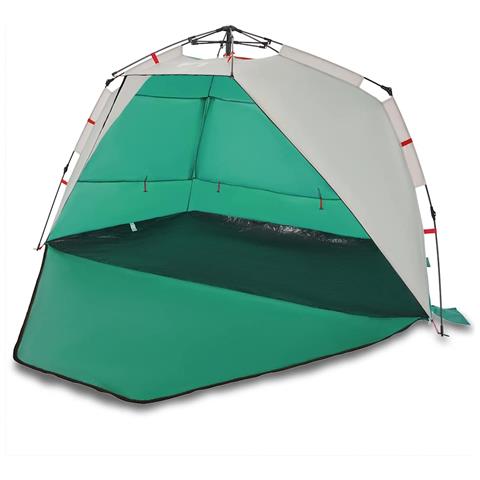 Tenda da Spiaggia 3 Persone Verde Rilascio Rapido Impermeabile - Foto 1
