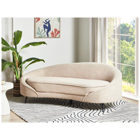 Divano 3 Posti Savar Bouclé Beige - Foto 1