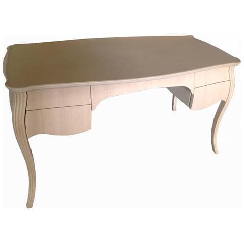 Scrivania Classica Legno 4 Cassetti Grezza L. 160 P. 80 H. 80 - Foto 1