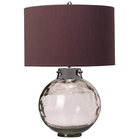 Lampada Da Scrivania Kara Vetro Metallo Nichel Lucido Vetro Verde 1 Luce E27 - Foto 1
