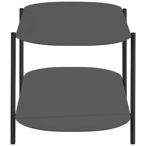 Siliam Tavolino Con 1 Ripiano In Metallo Nero - Foto 3