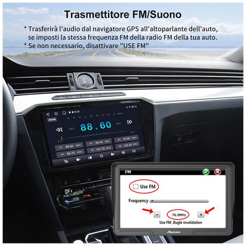 Navigatore Camion Bluetooth 9 Pollici Con Telecamera Di Retromarcia Gps Navigatore Auto Autobus Taxi, Mappa 2d / 3d, Aggiornamenti Mappe Gratuiti - Foto 2