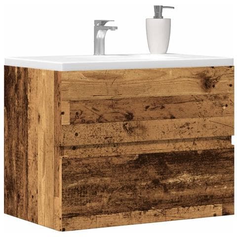 Mobile Da Bagno Legno Antico 60x38,5x45 Cm In Truciolato - Foto 1