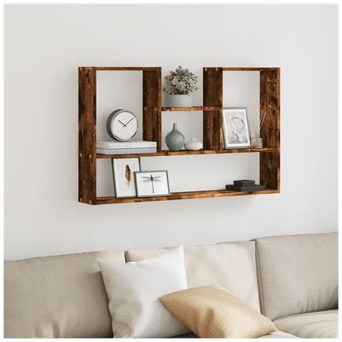 Mensola A Muro Rovere Fumo 99x15x60 Cm In Truciolato - Foto 3