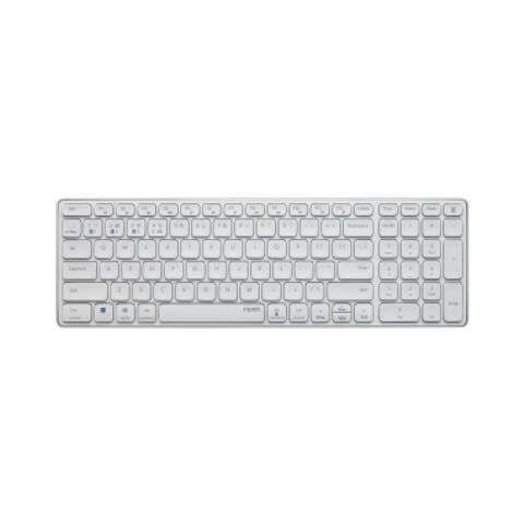 E9700M tastiera Ufficio Bluetooth QWERTZ Tedesco Bianco - Foto 1