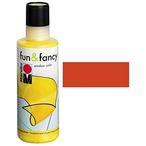 ""fun&fancy"" Colore A Base D'acqua Per Vetri 8oml - Colore Terracotta 008 - Foto 1