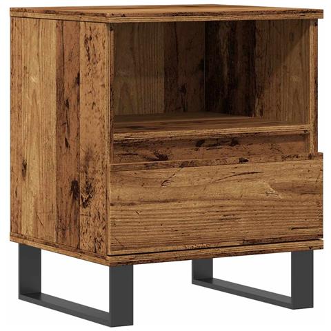 Comodino Legno Antico 40x35x50 Cm In Legno Multistrato - Foto 2