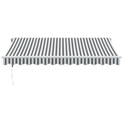 Lusso Casadino -  Tenda Retrattile Automatica Antracite E Bianco 350x250 Cm - Foto 2