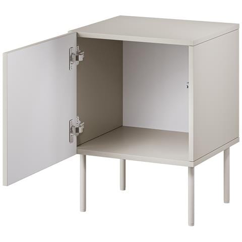 Comodino 2 pz SIENA 44,5x40x59 cashmere opaco - Foto 4