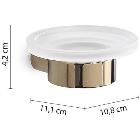 Portasapone Da Muro In Ottone E Cromall Pi11 Serie Pirenei Oro - Foto 2