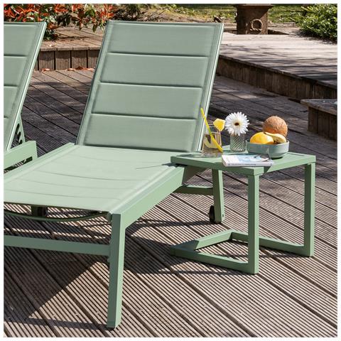 Tavolino Barbados In Alluminio Verde Salvia - Foto 4