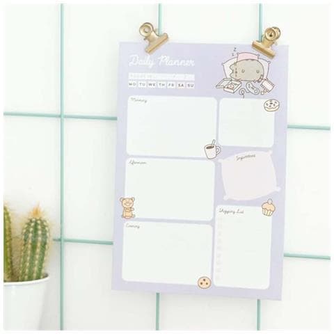 Agenda Giornaliera Collezione Moments 54 Pagine Fogli Staccabili A5, Viola - Foto 2