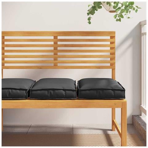 Cuscino per seduta pallet 2 pcs Nero 40 x 40 x 8 cm - Foto 2
