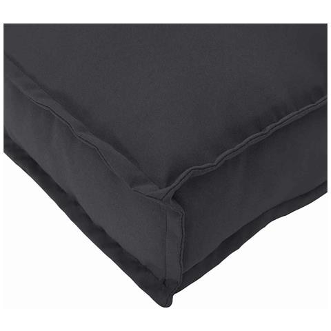 Cuscino per seduta pallet 2 pcs Nero 40 x 40 x 8 cm - Foto 9