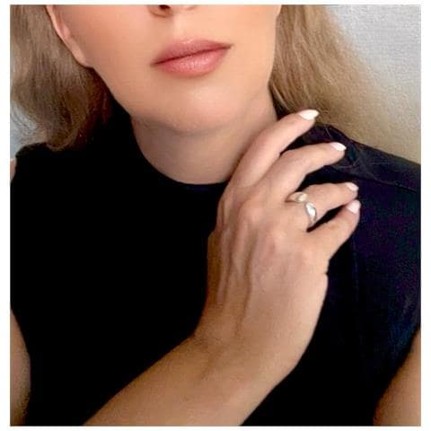 Anello Insolito, Placcato Argento 10µ - Foto 2