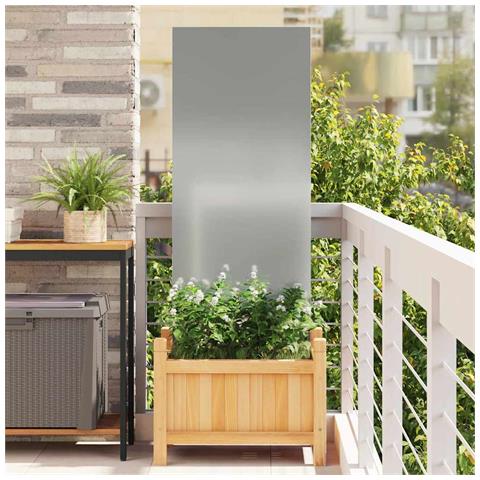 Schermo per privacy in giardino Traforo Argento 50 x 140 cm - Foto 2