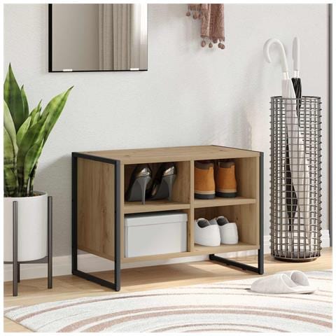 Mobile per scarpe Rovere Artigianale 60 x 35 x 44 cm - Foto 2