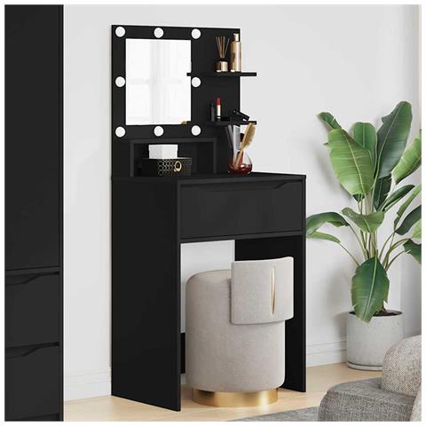 Tavoli da Trucco per Camera da Letto Nero 80 x 39,6 x 135 cm - Foto 2