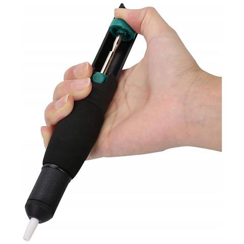 Pompa Dissaldante Manuale - Rimozione Precisa Di Saldature | Lunghezza 208mm, Forza Aspirazione 35cm-hg | Uso Universale Per Elettronica - Foto 1