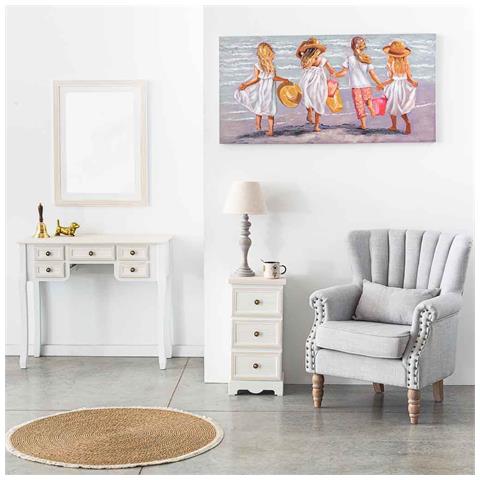 Cassettiera In Legno Bianco 31x26x60h - Foto 2