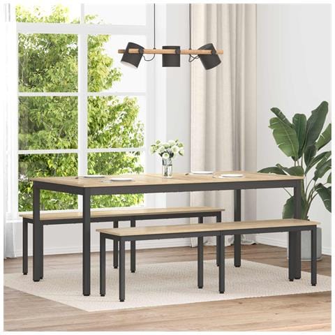panchina Sonoma 160 x 35 x 45 cm Legno multistrato - Foto 2