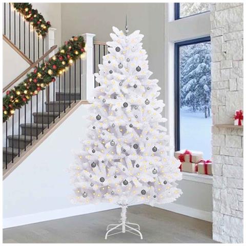 Albero di Natale artificiale Bianco 138 x 138 x 300 cm - Foto 2