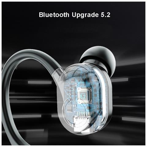Auricolare Bluetooth In-ear Wireless V5.2 Con Microfono, Cancellazione Del Rumore Cvc6.0, Design Leggero E Impermeabile, Ricarica Rapida, Ideale Per Sport, Lavoro E Tempo Libero (ar1n) - Foto 2