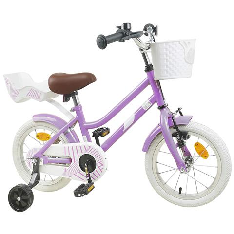 Bicicletta per Bambini 12 Pollici per bambini di 2-4 anni Viola - Foto 2