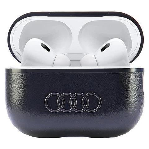 Custodia In Pelle Audi Per Airpods Pro 2 Con Logo, Nera - Foto 2