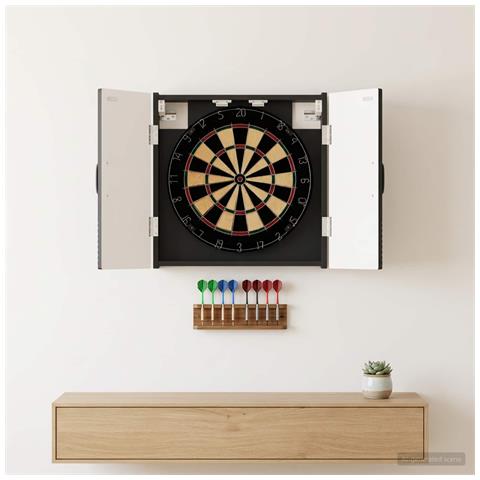 Armadio per Dartboard HAARLEM Nero 52,5 x 10,5 x 53,5 cm - Foto 2