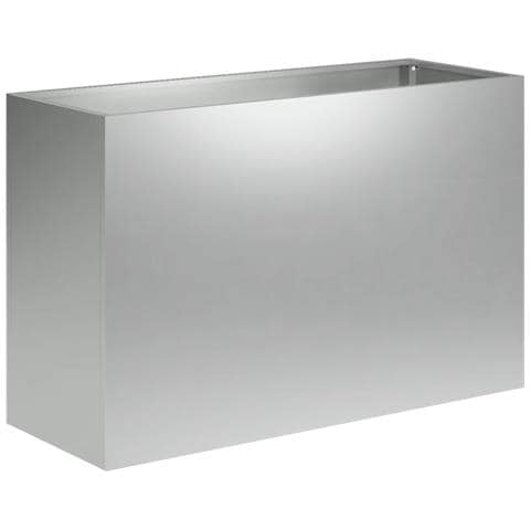 Vaso da giardino Argento 80 x 40 x 50 cm Acciaio zincato - Foto 1