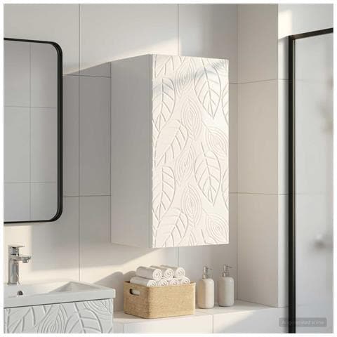 Armadio da bagno a muro DELFT Bianco Lucido 30 x 31 x 59 cm - Foto 2