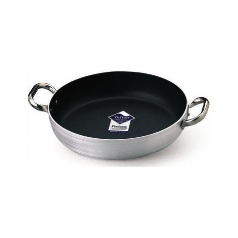 Tegame Ovale 2 Maniglie con Coperchio Diametro 32 cm - Linea Alluminio Platinum 3 mm - Foto 3