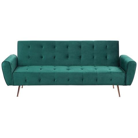 Divano Letto In Velluto Verde Selnes - Foto 23