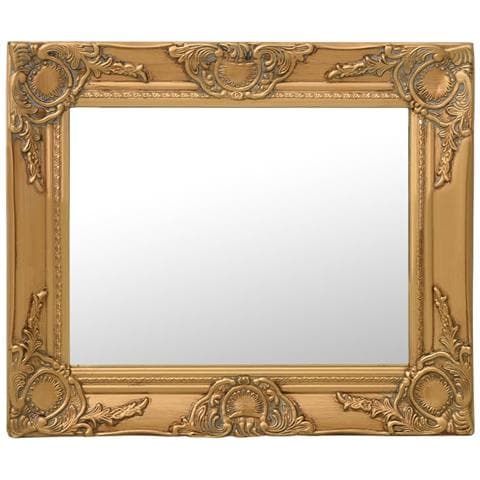 Specchio Da Parete Stile Barocco 50x40 Cm Oro - Foto 1