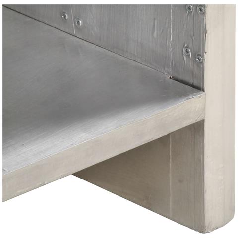 Credenza Stile Aviatore 110x35x75 cm in Metallo - Foto 2