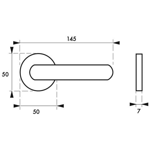 Maniglia Di Design Solis, Per Porta, Su Rosetta Tonda, Nichel Satinato - Frosio Bortolo - Foto 4