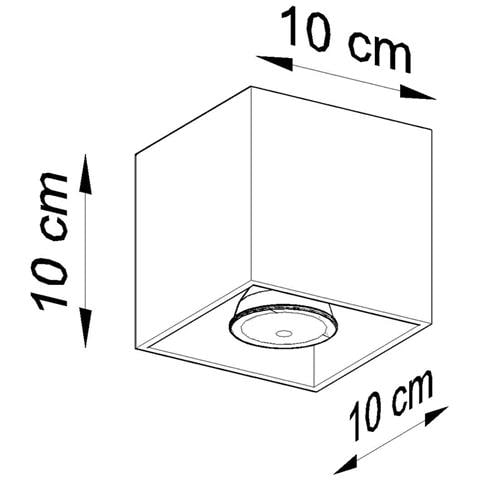 Lampada Da Soffitto Hati Oro Sl. 1279 - Minimalista Lampade Da Soffitto D'oro 10x10x10 Cm - Foto 7