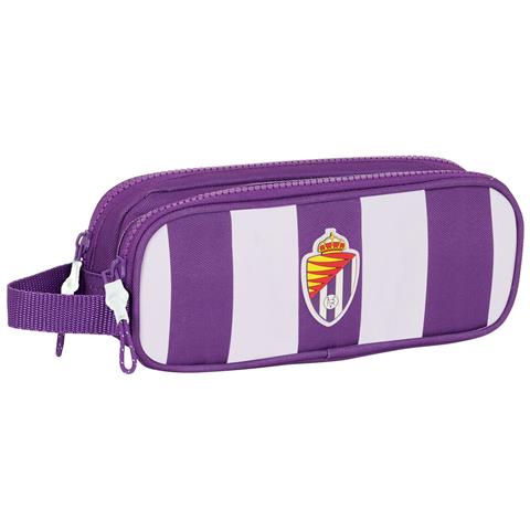 Portaoggetti Doppio Real Valladolid C.f. Bianco Viola 21 X 8 X 6 Cm - Foto 1