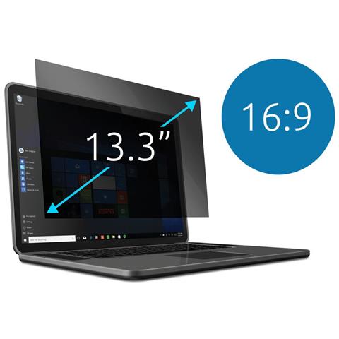 Kensington 628199 Schermo Anti-riflesso Filtro Per La Privacy Senza Bordi Per Display 33,8 Cm [13.3] (privacy Screen Fil - Foto 1